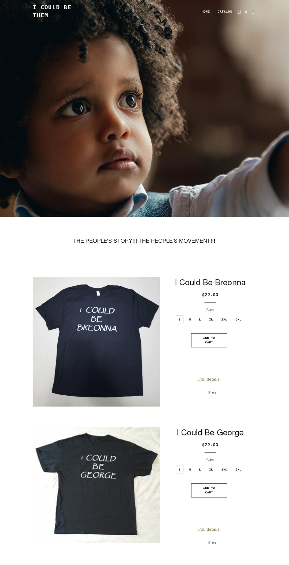 icouldbethem.com shopify website screenshot