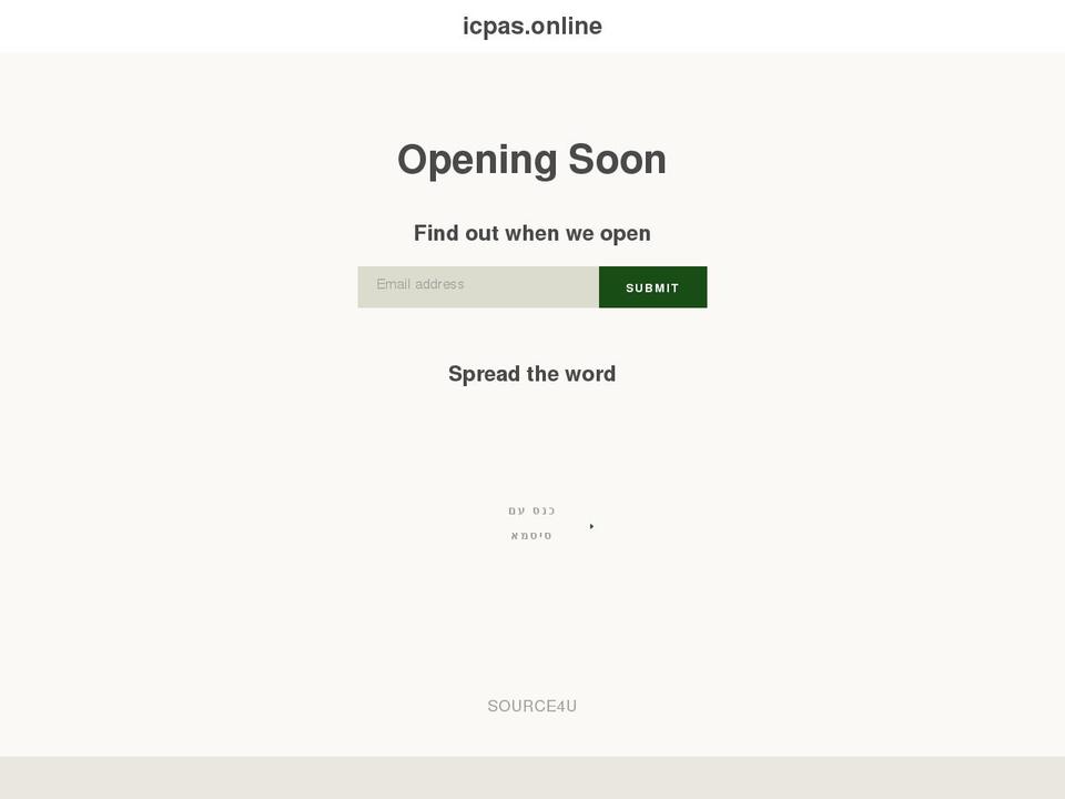 icpas.online shopify website screenshot