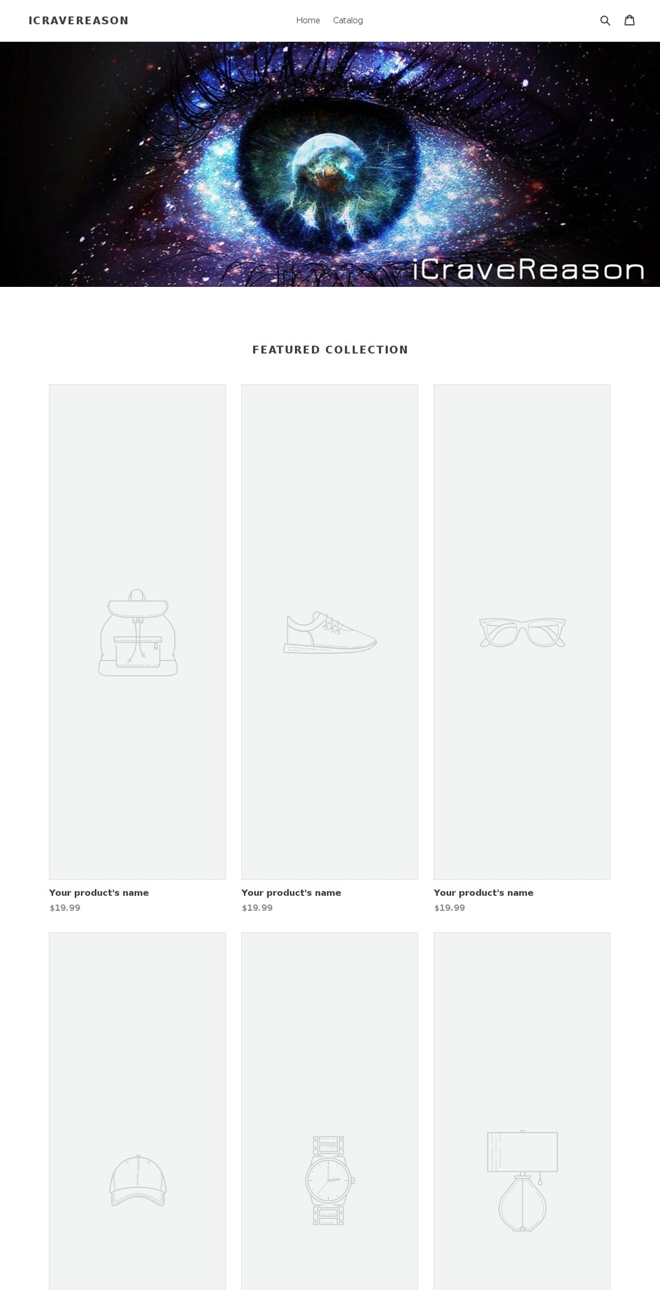 icravereason.com shopify website screenshot
