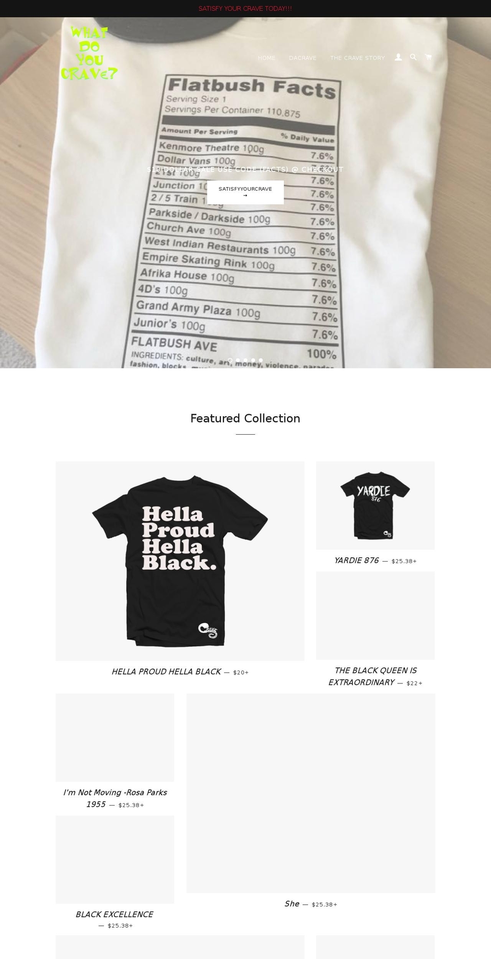 icravewear.com shopify website screenshot
