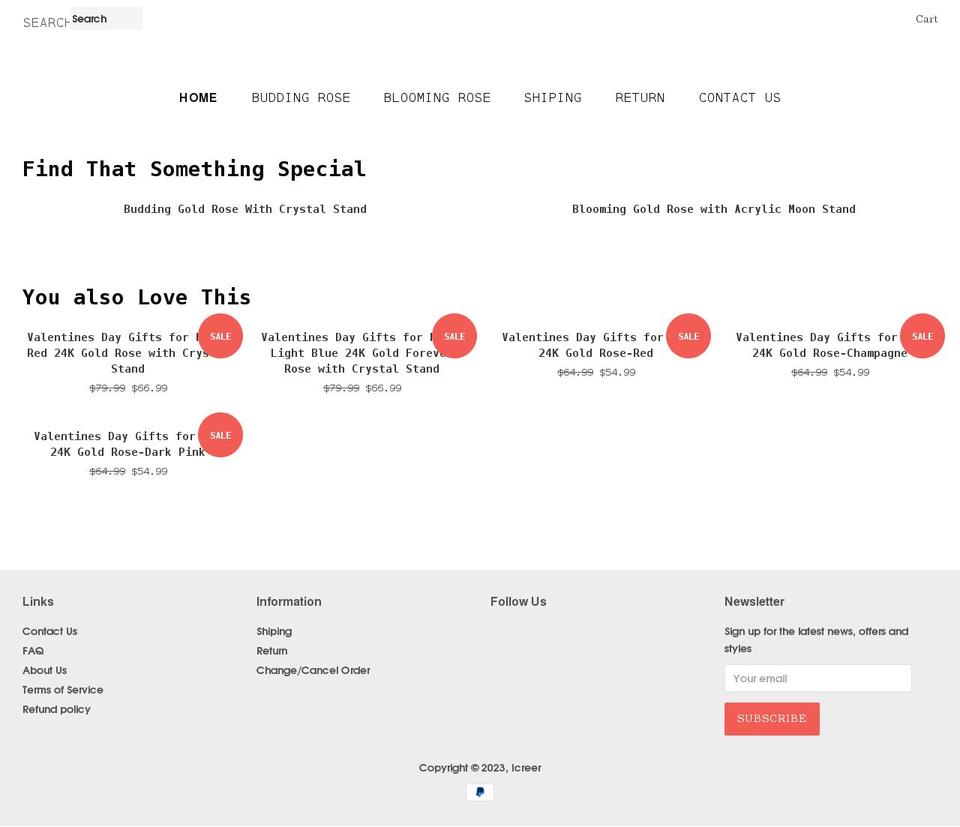 icreergift.com shopify website screenshot