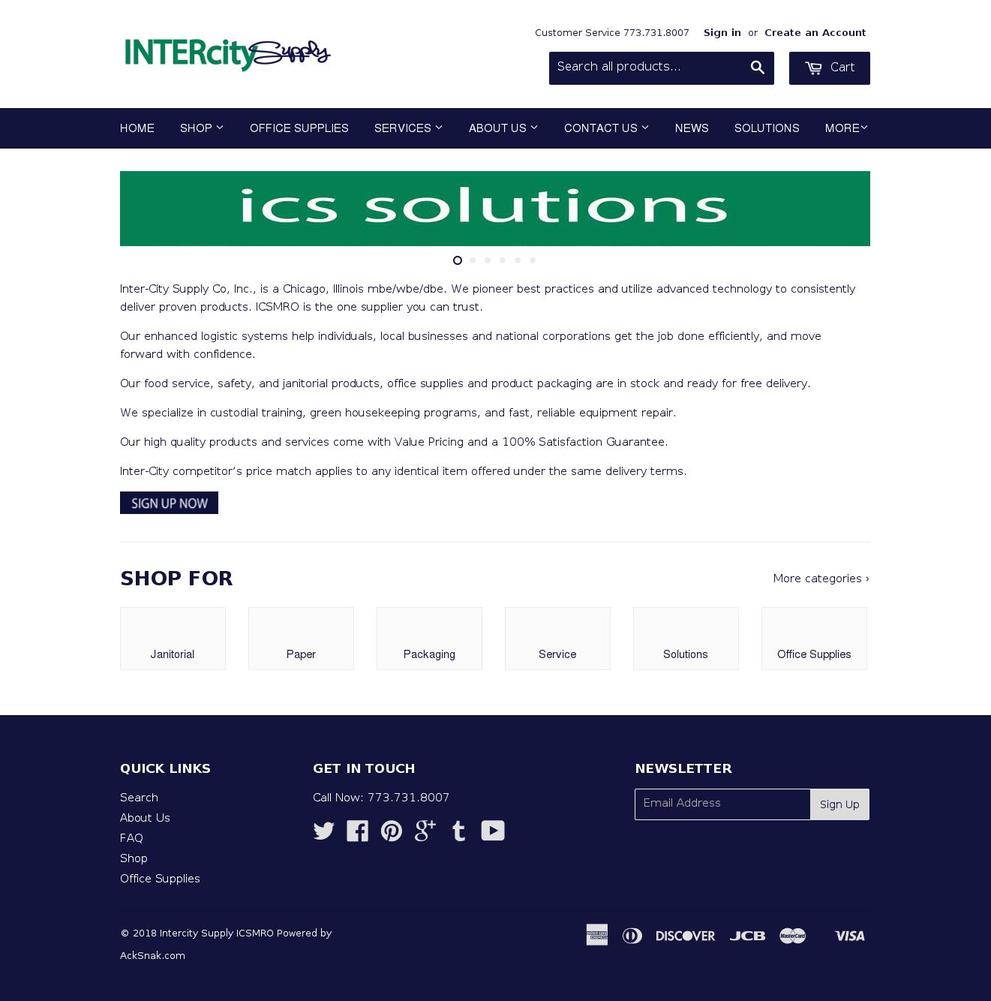 icsmro.com shopify website screenshot