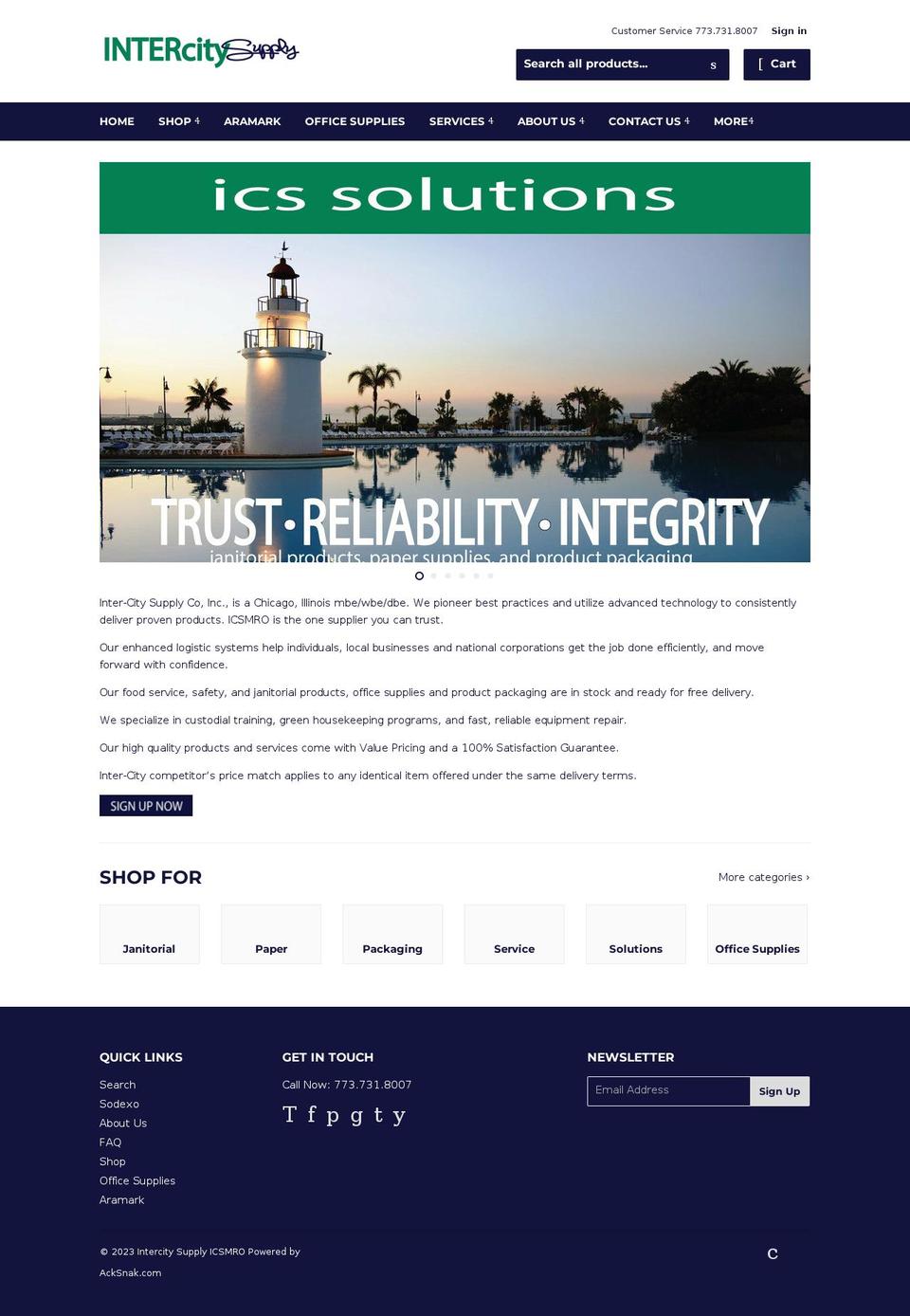 icsupply.myshopify.com shopify website screenshot
