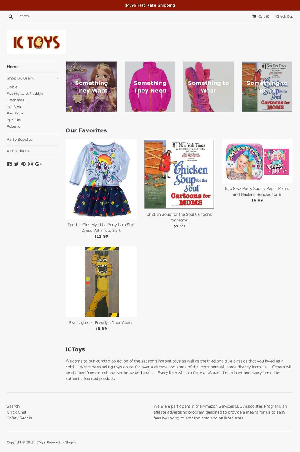 ictoys.com — Shopify storefront screenshot