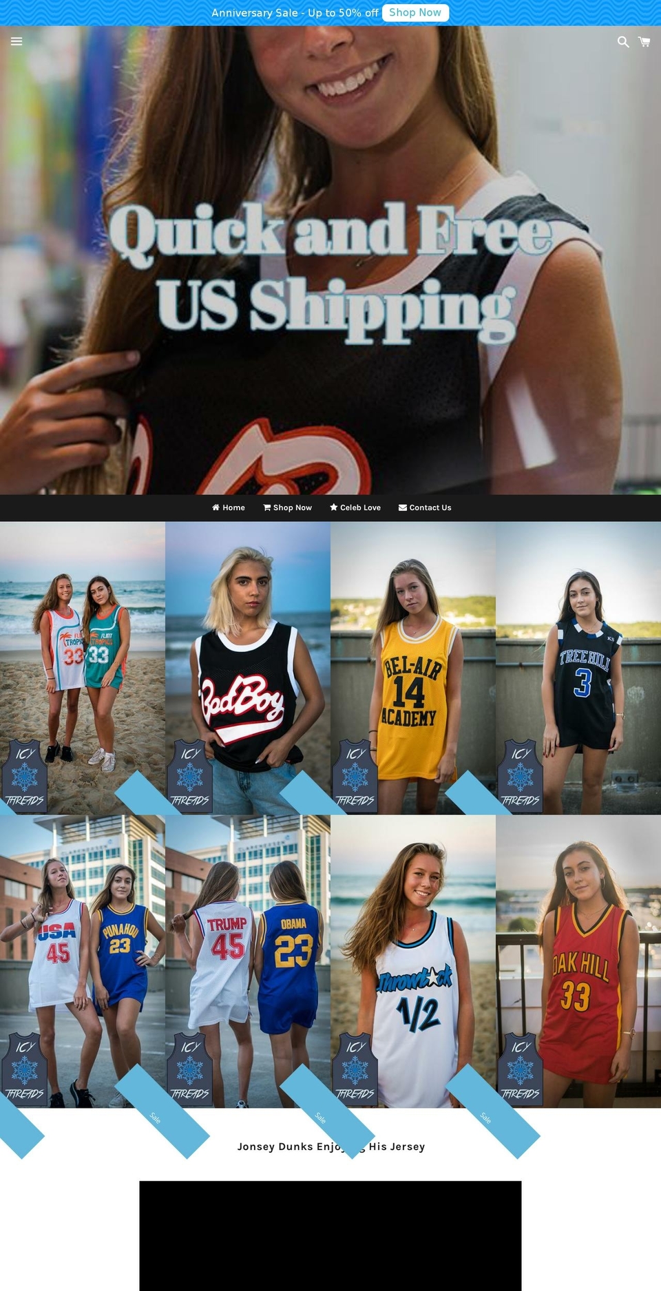 icythreads.com — Shopify storefront screenshot