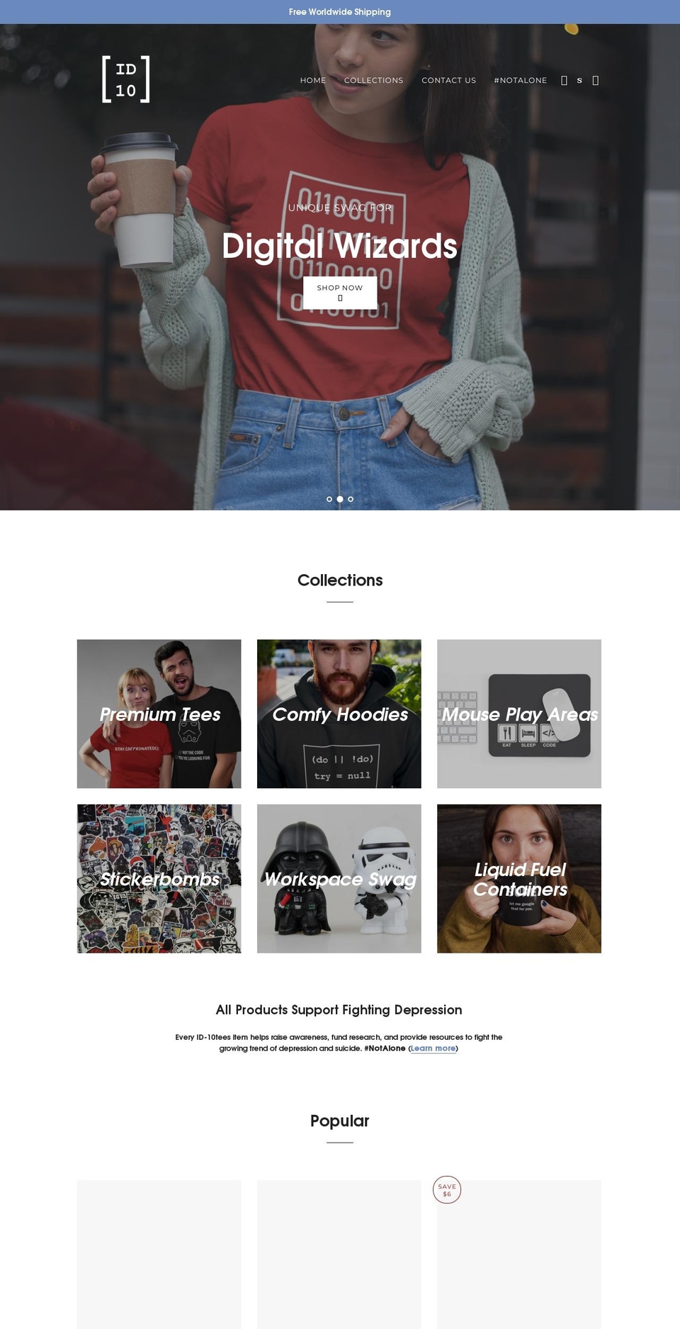 id-10tee.com — Shopify storefront screenshot
