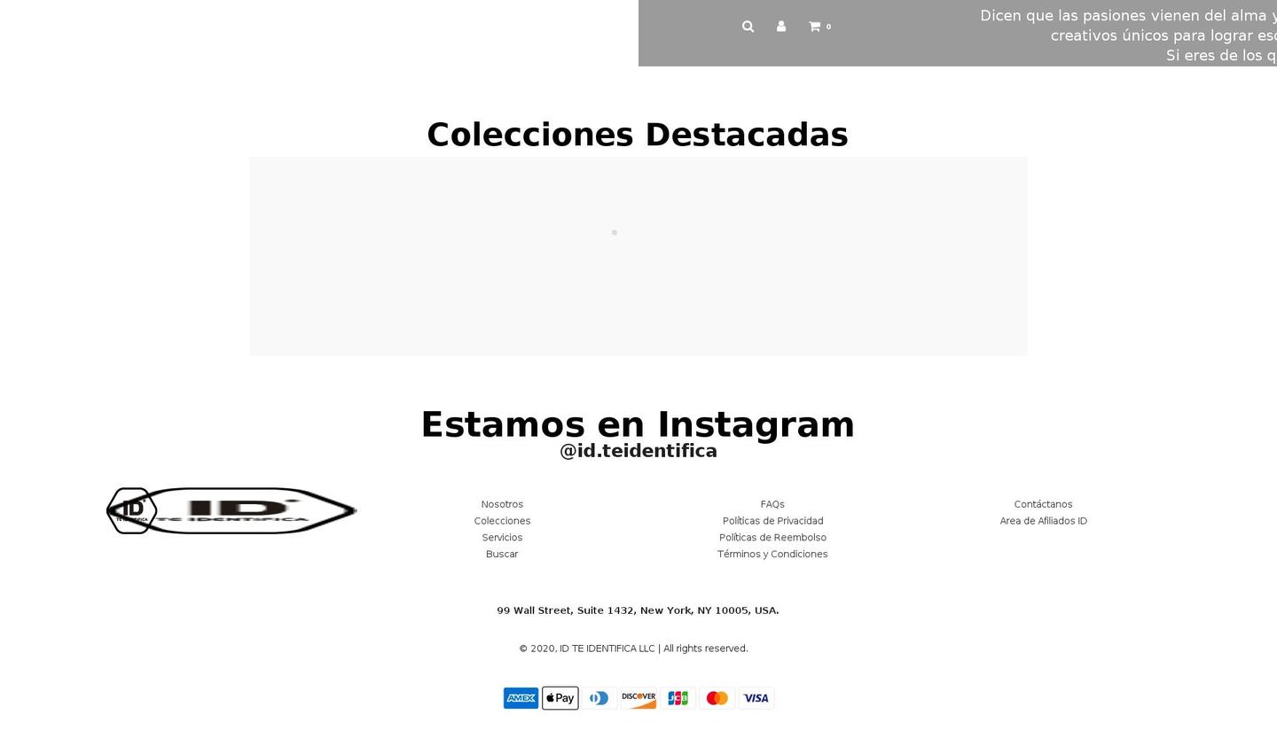 id-teidentifica.com shopify website screenshot