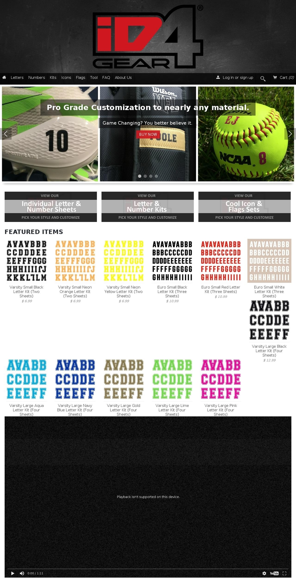 id4gear.com shopify website screenshot