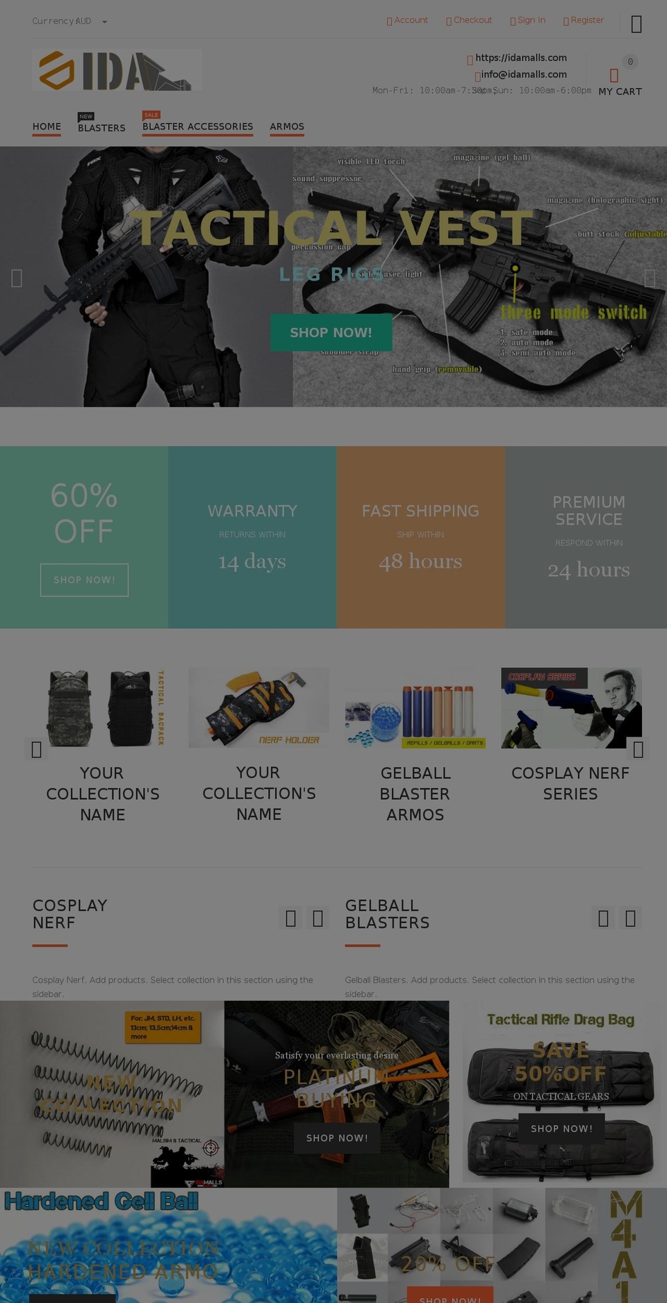 yourstore-v2-1-6 Shopify theme site example idamalls.com