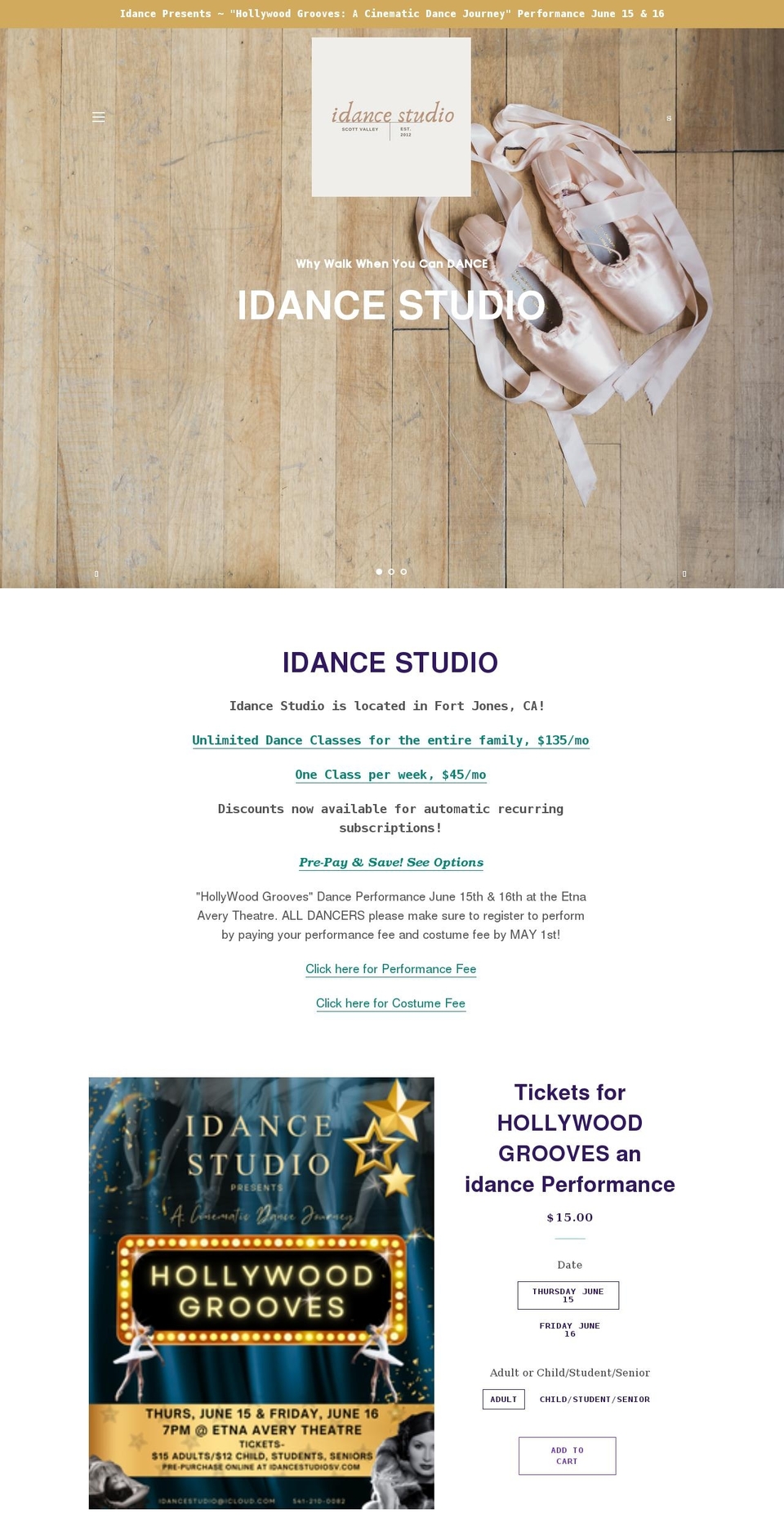 idancestudiosv.com shopify website screenshot