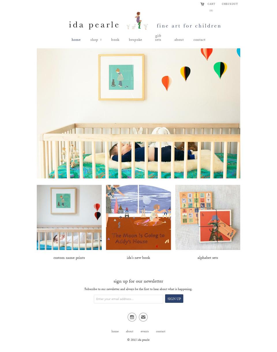 idapearle.com shopify website screenshot