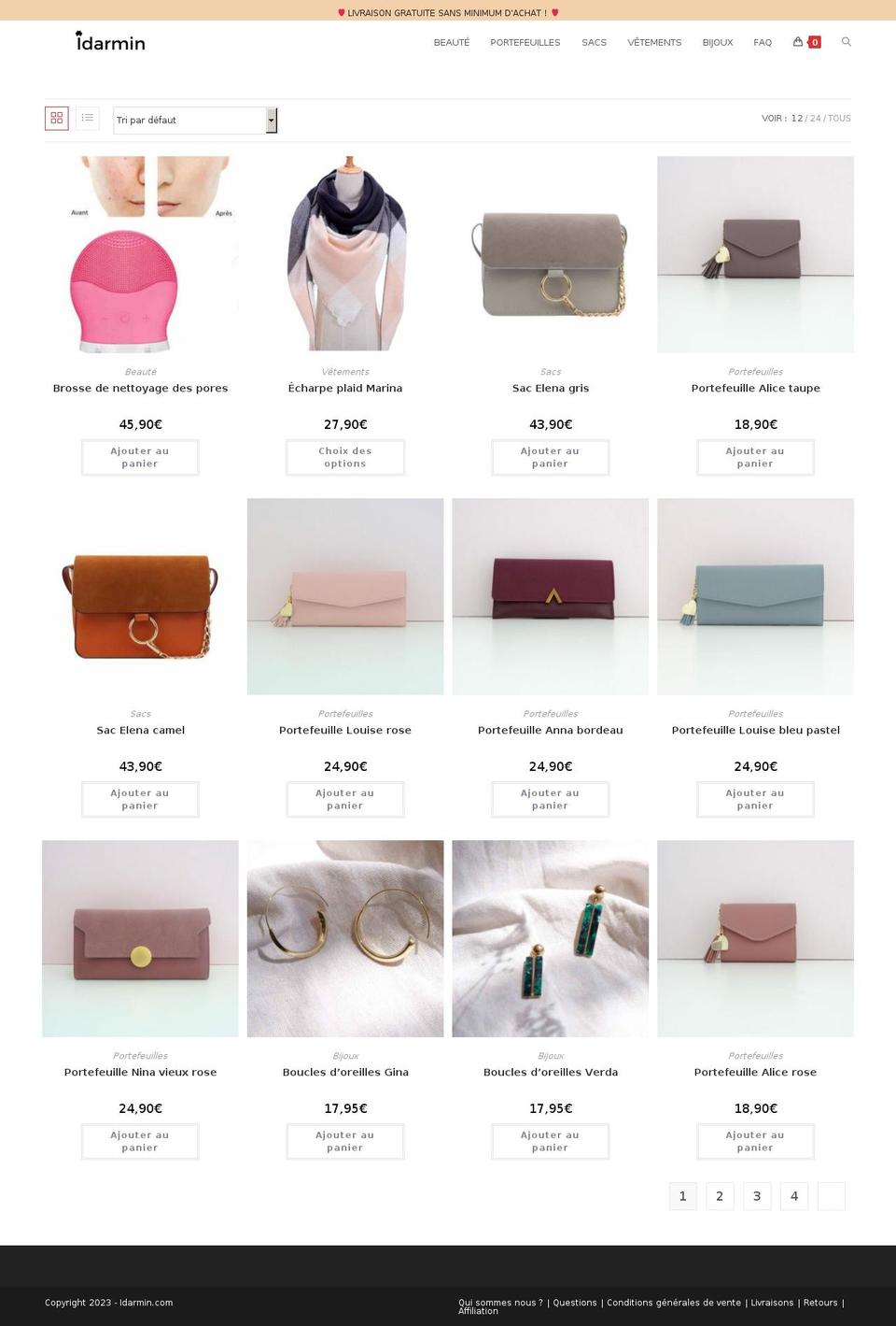 idarmin.com — Shopify storefront screenshot