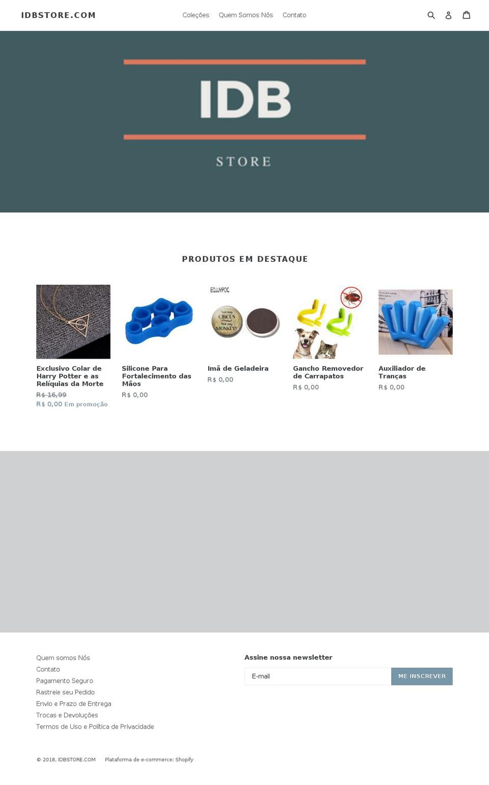 idbstore.com — Shopify storefront screenshot