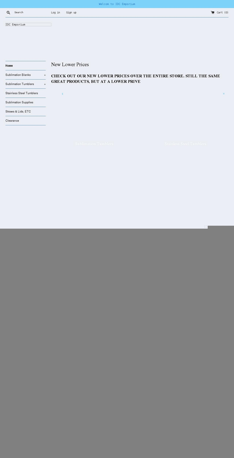 idcemporium.com shopify website screenshot