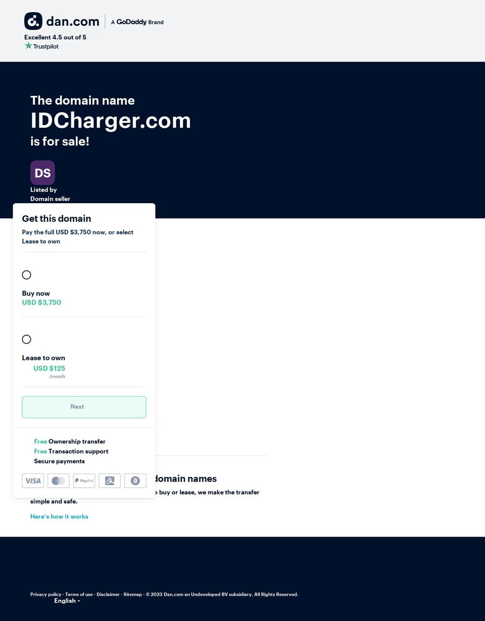 idcharger.com — Shopify storefront screenshot