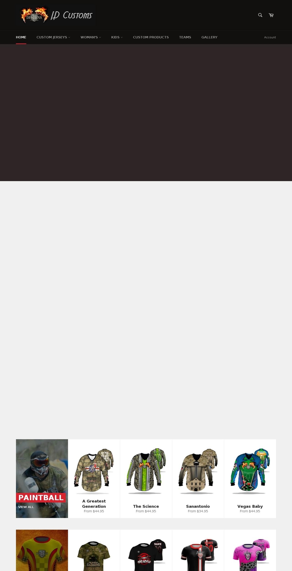 idcustomstx.com shopify website screenshot