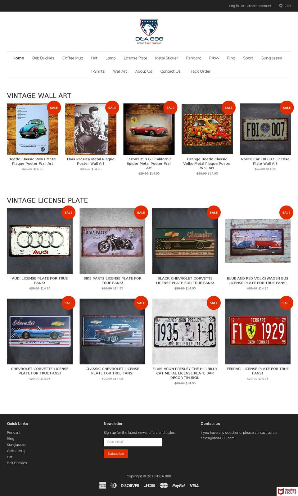 idea-888.com — Shopify storefront screenshot