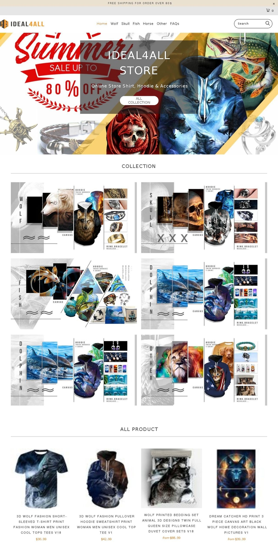 ideal4all.com — Shopify storefront screenshot