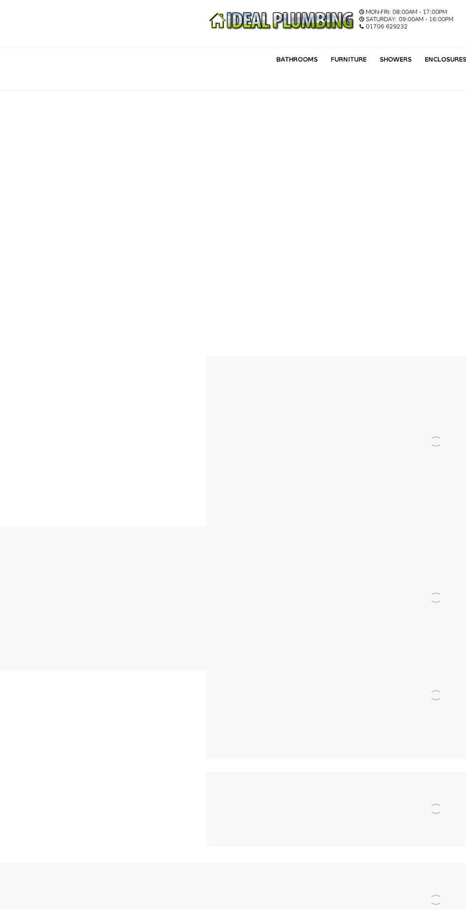 idealbathrooms4you.com — Shopify storefront screenshot