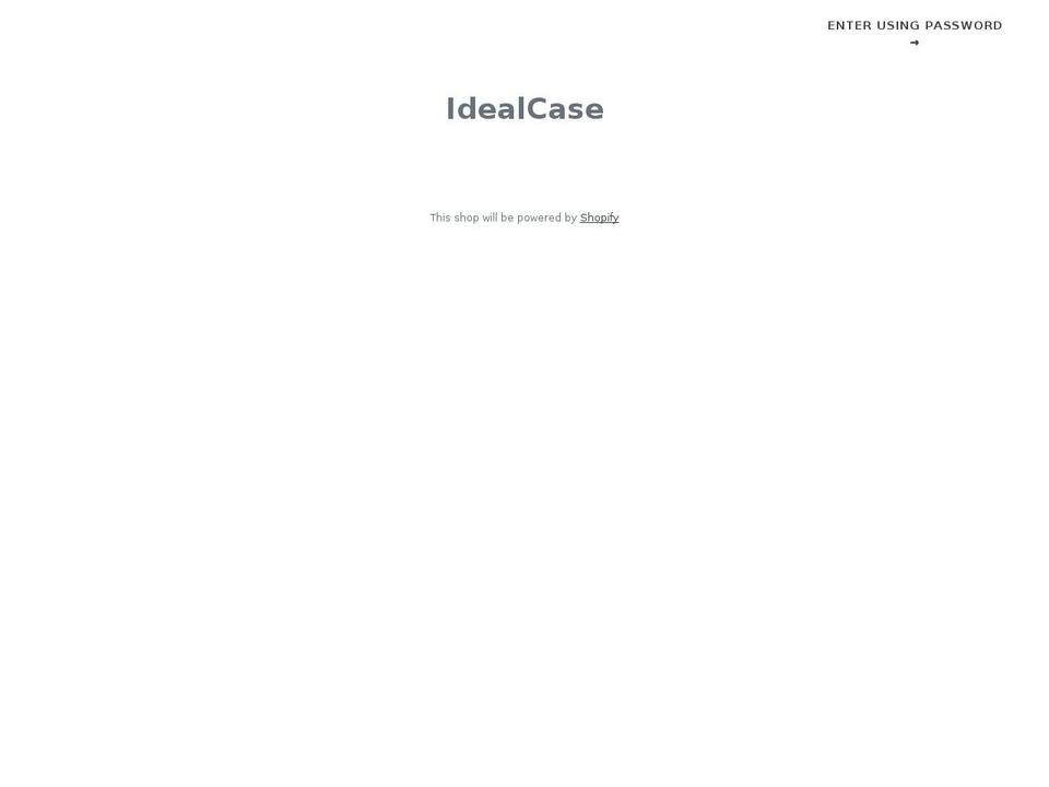 idealcase.com — Shopify storefront screenshot
