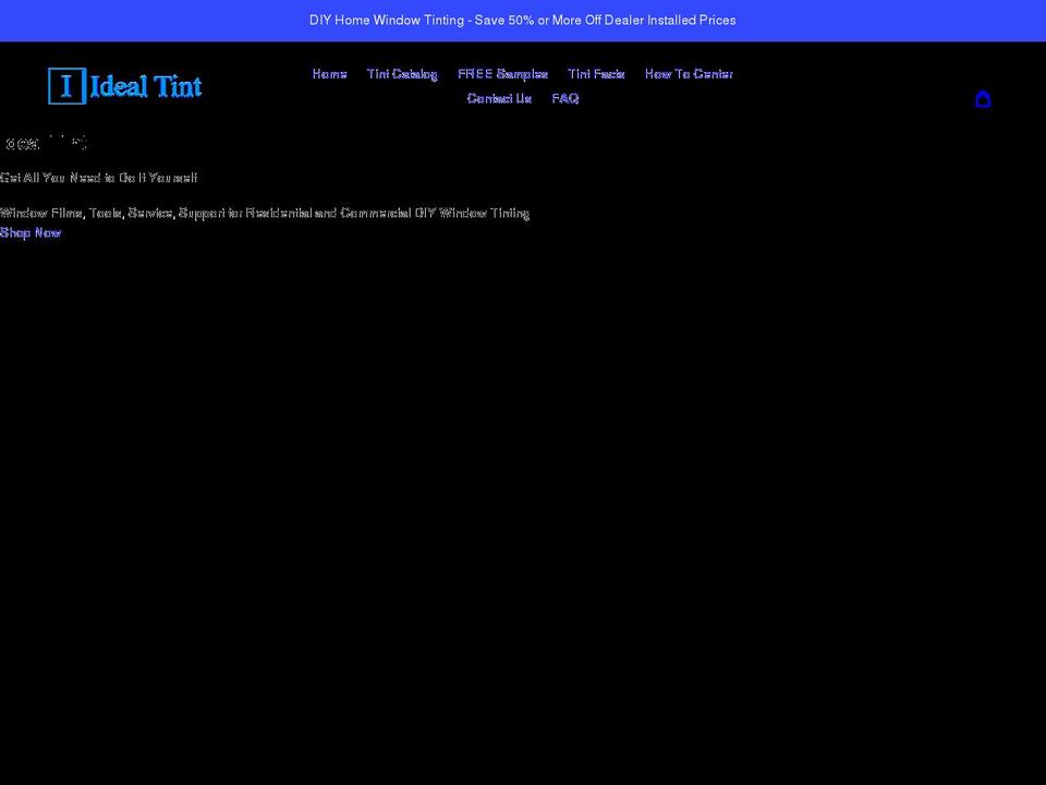 idealtint.com shopify website screenshot