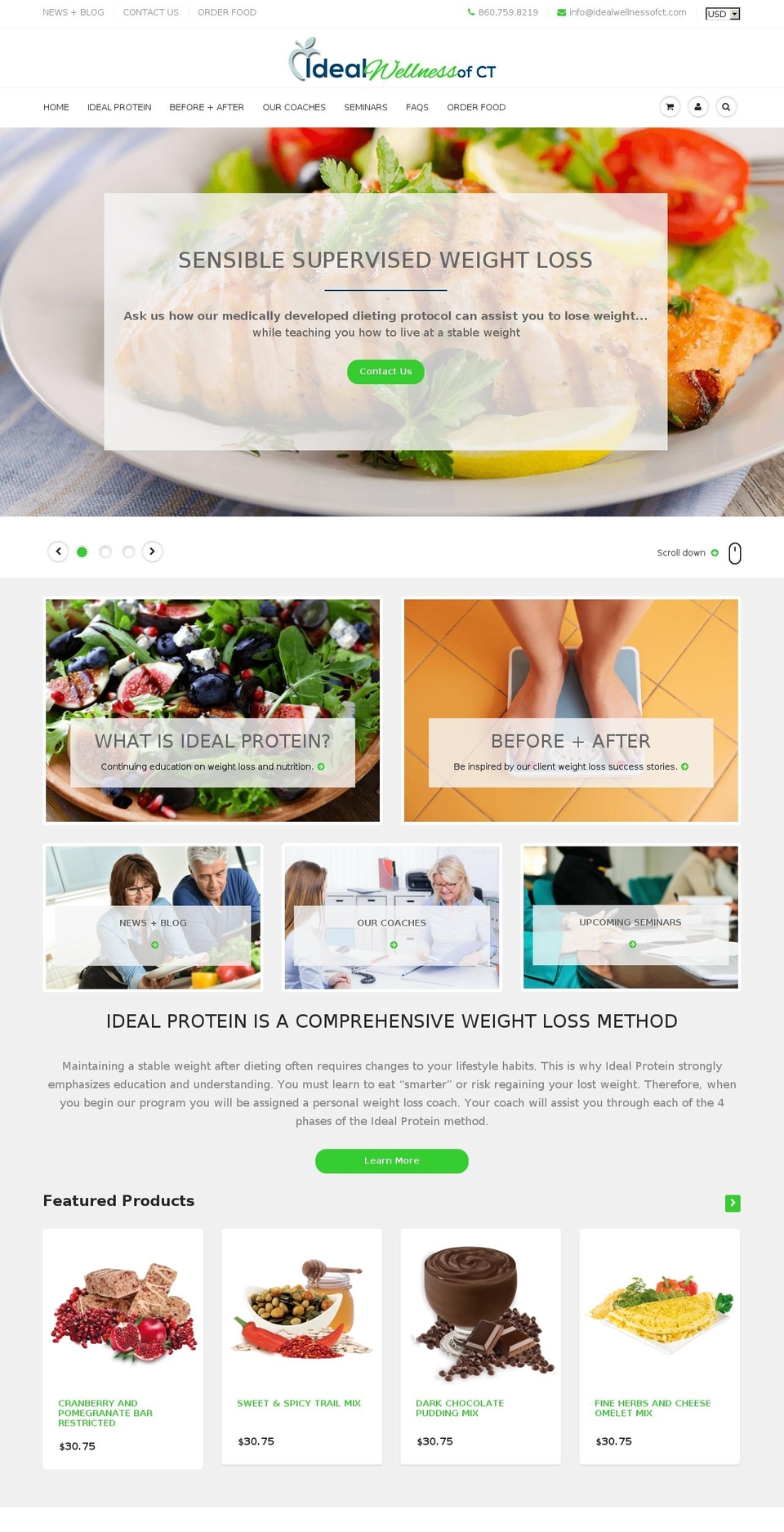 idealwellnessofct.com shopify website screenshot