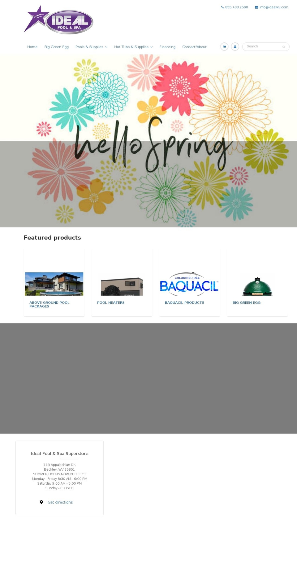 idealwv.com shopify website screenshot