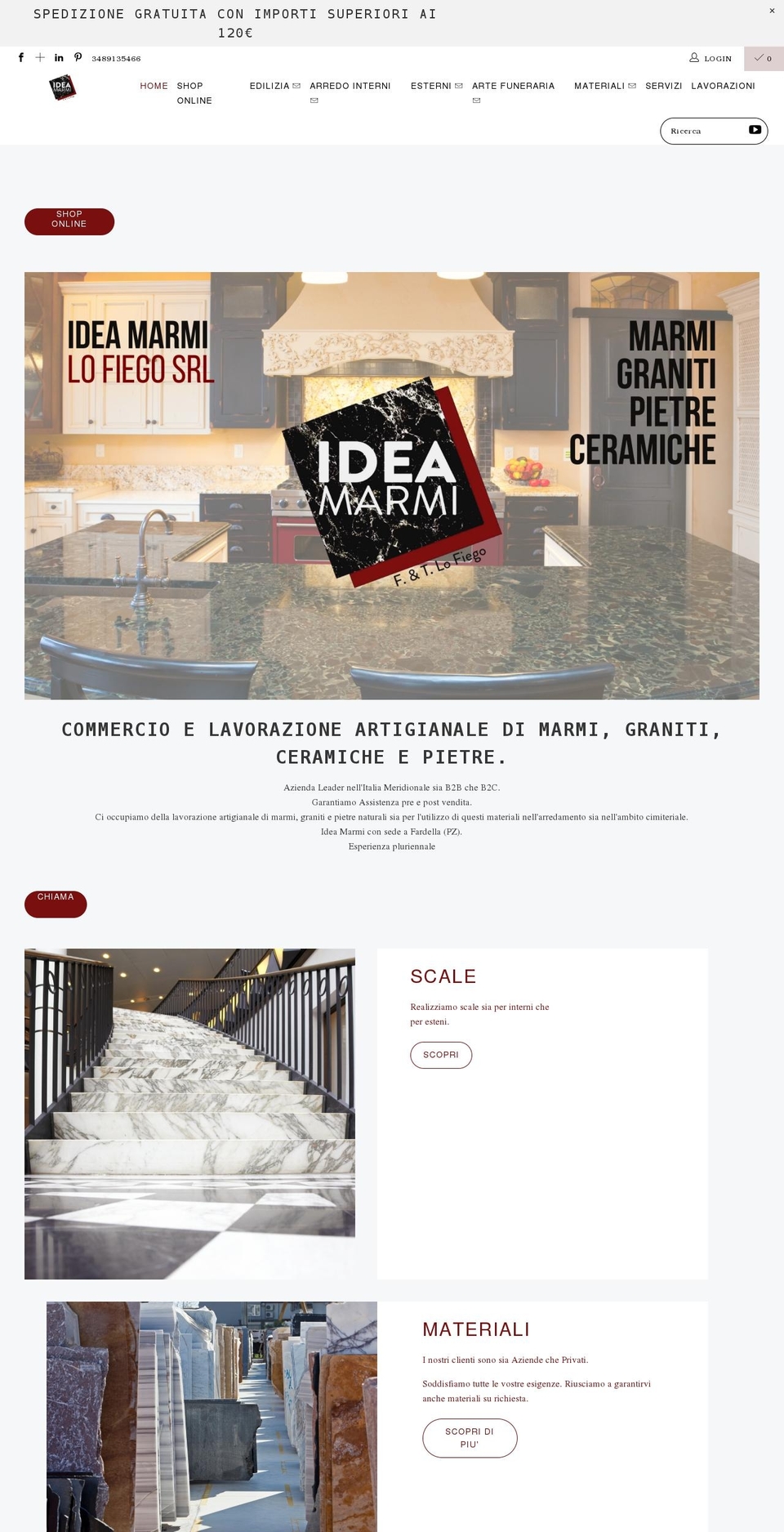 ideamarmilofiego.it shopify website screenshot