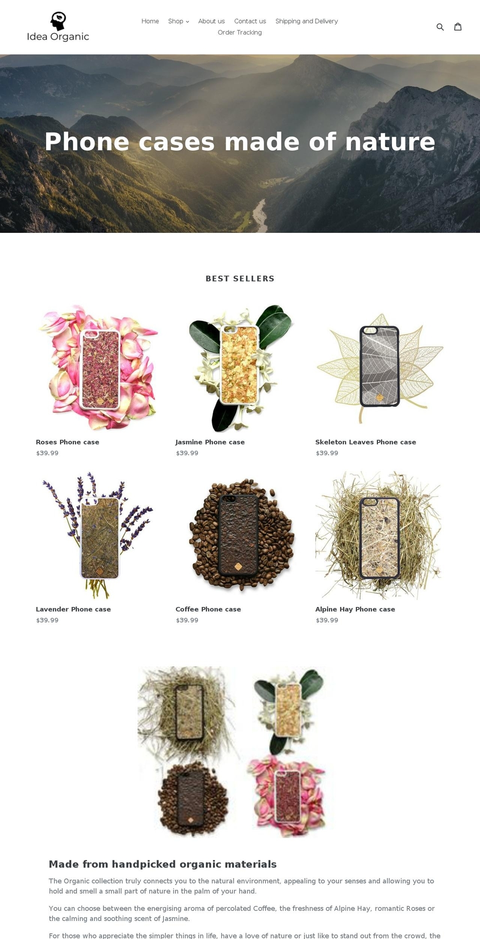 ideaorganic.com — Shopify storefront screenshot