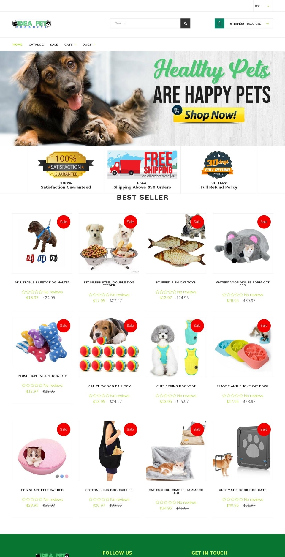 ideapetproducts.com — Shopify storefront screenshot