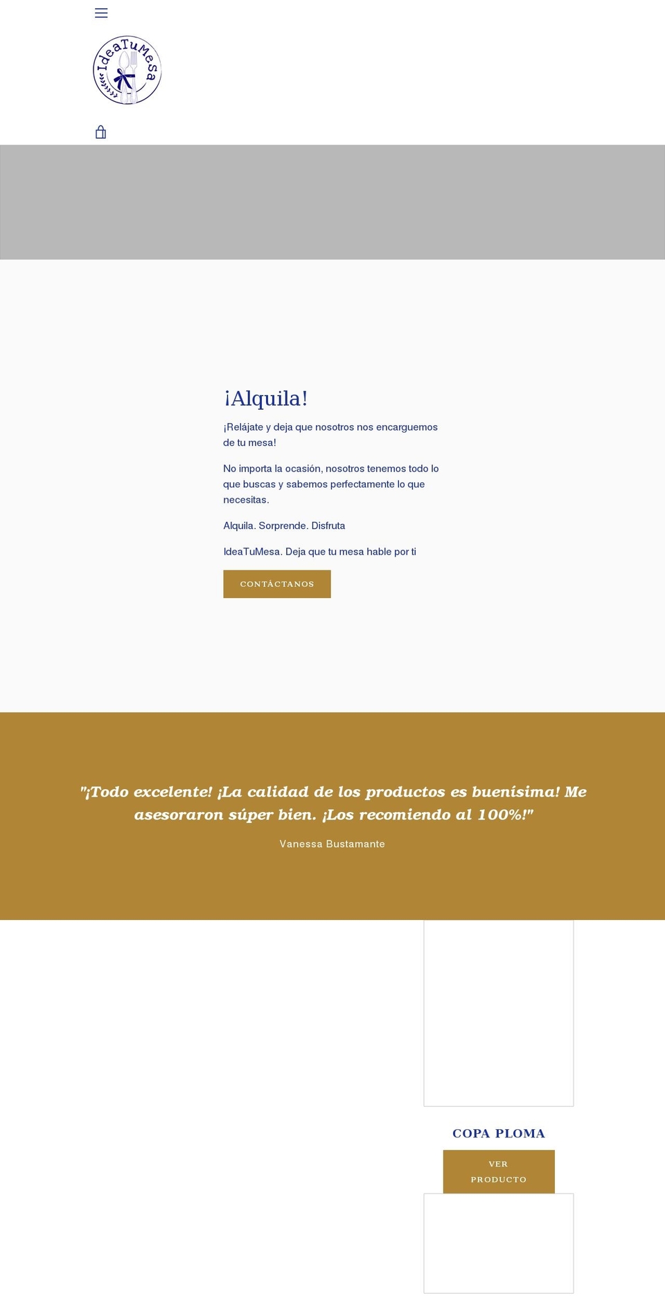ideatumesa.com — Shopify storefront screenshot