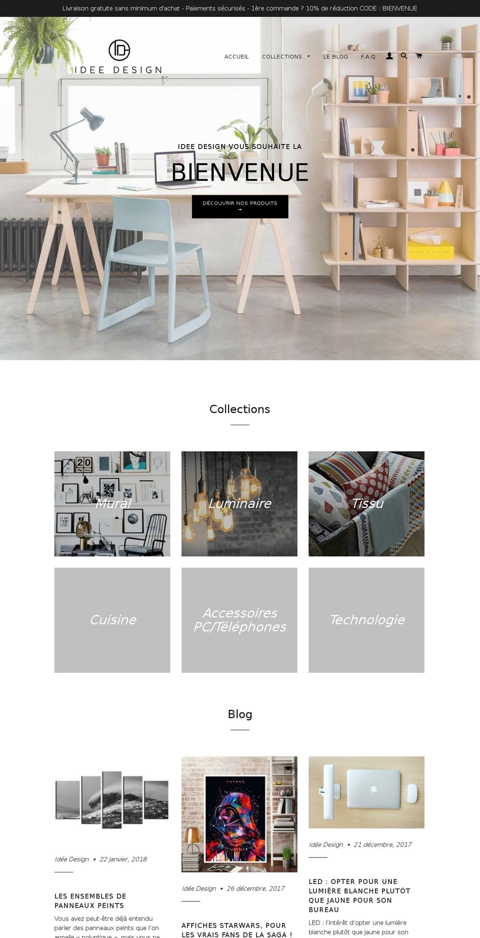 ideedesign.fr shopify website screenshot