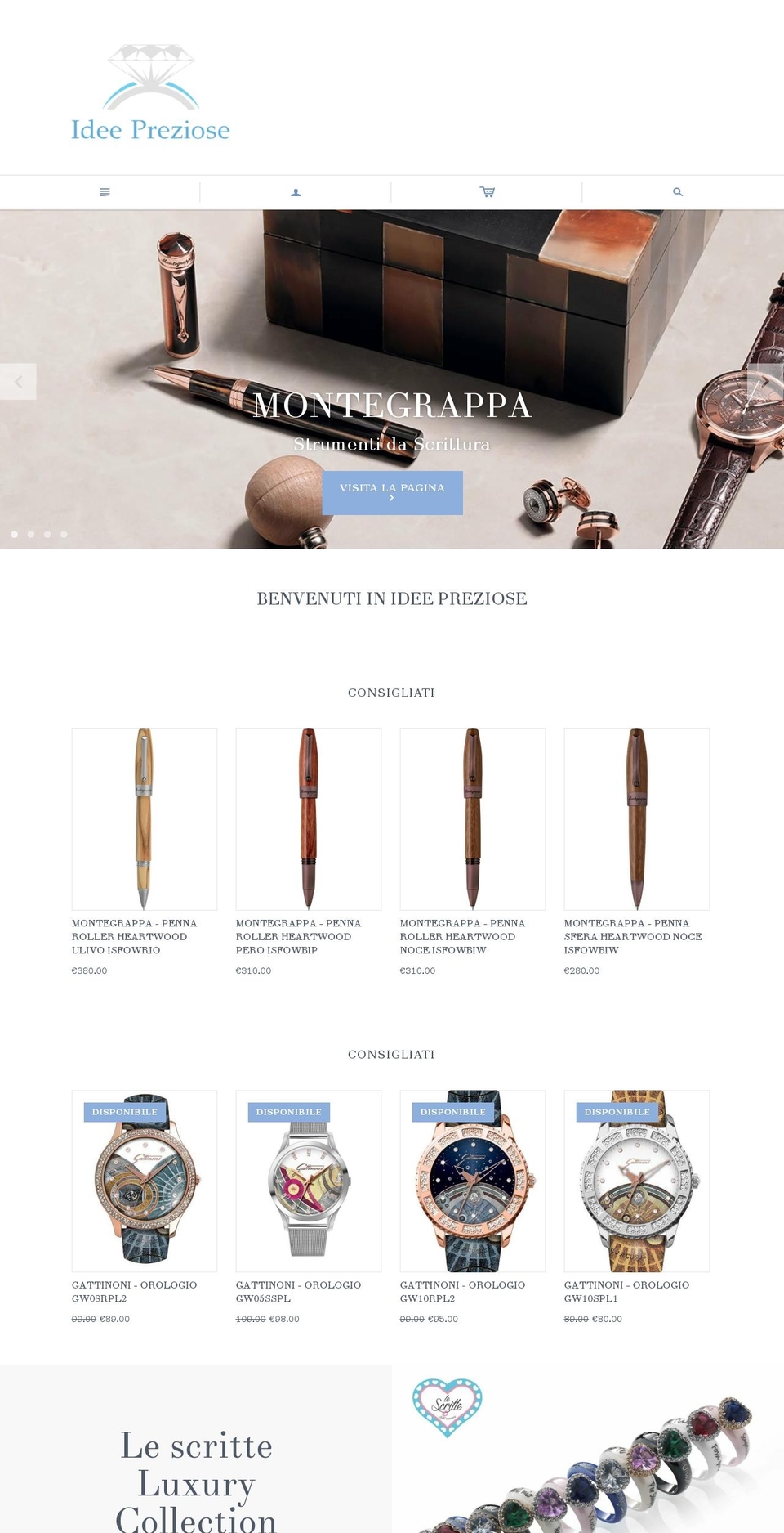 ideepreziosegioielli.it shopify website screenshot