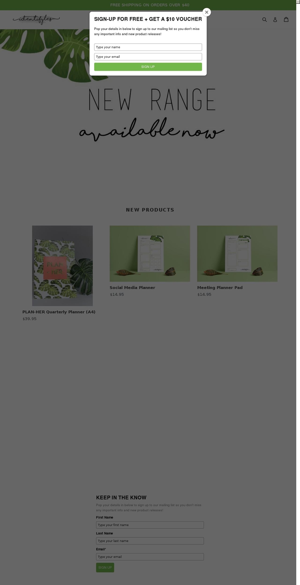 identifyles.com — Shopify storefront screenshot