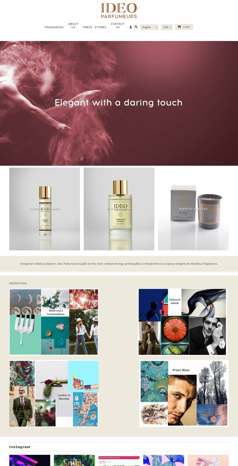 ideoparfum.com shopify website screenshot