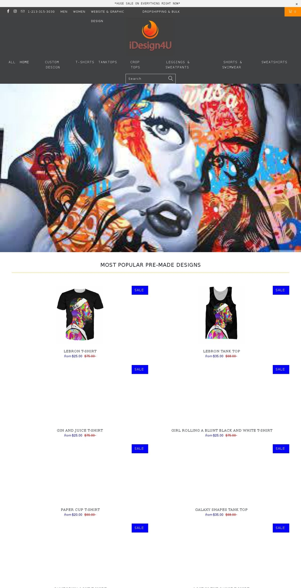 idesign4u.biz shopify website screenshot