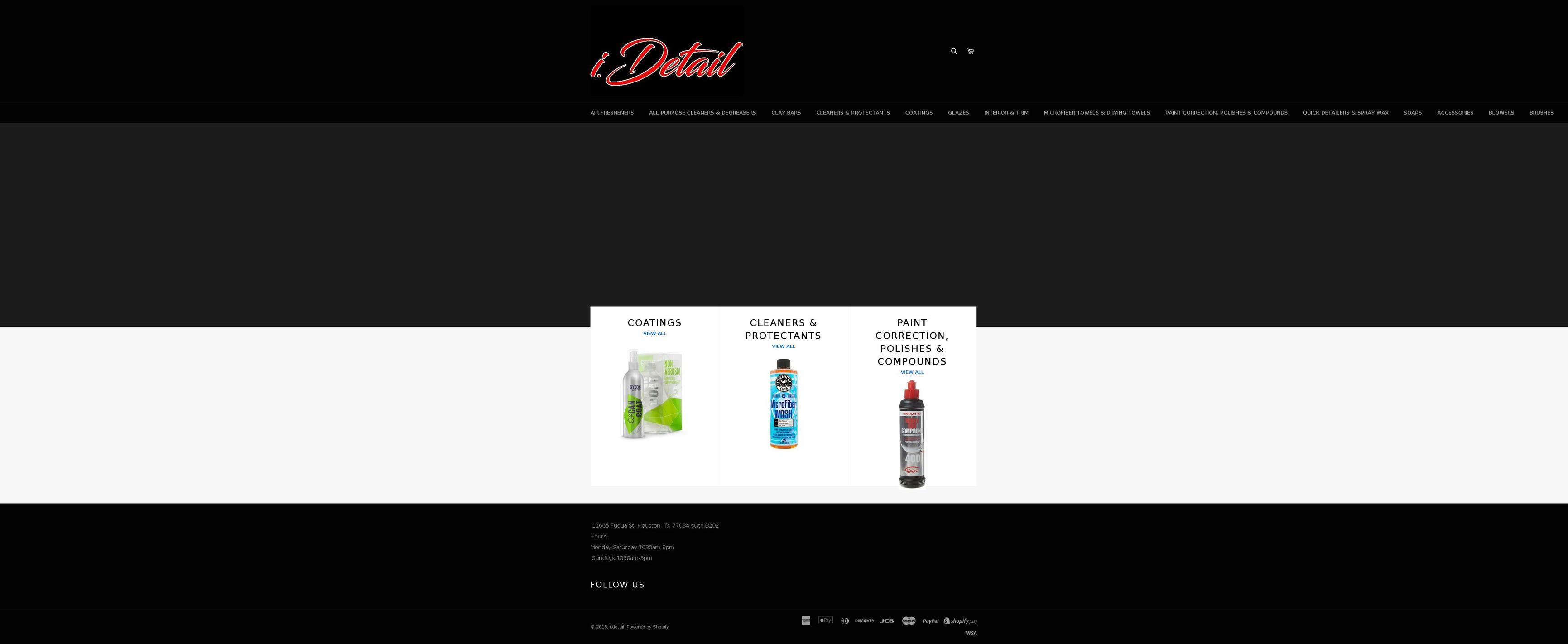 idetailhtown.com shopify website screenshot