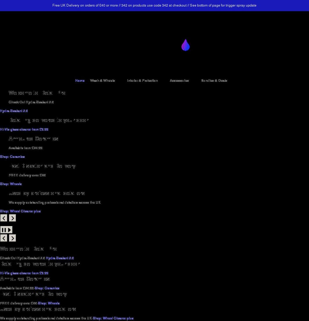 idetailpro.co.uk shopify website screenshot