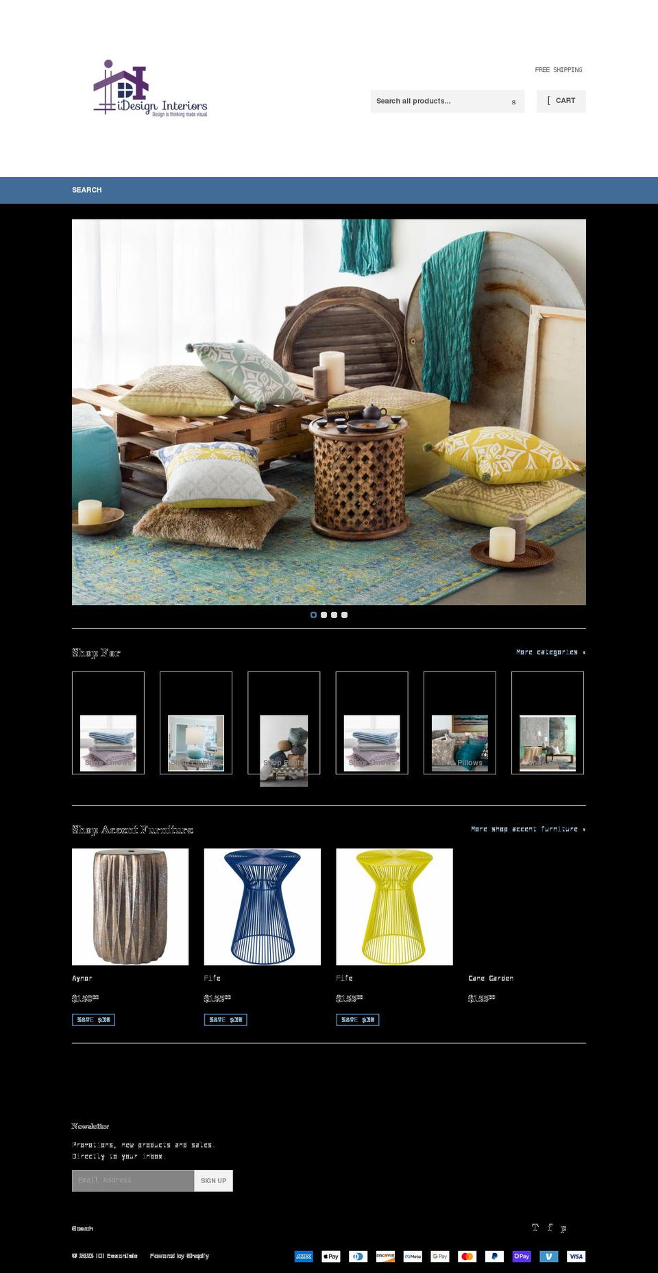 idi-essentials.com shopify website screenshot