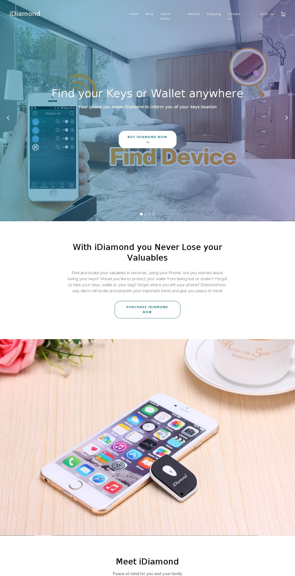 idiamond.com.au shopify website screenshot