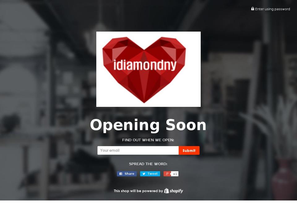 idiamondny.com shopify website screenshot