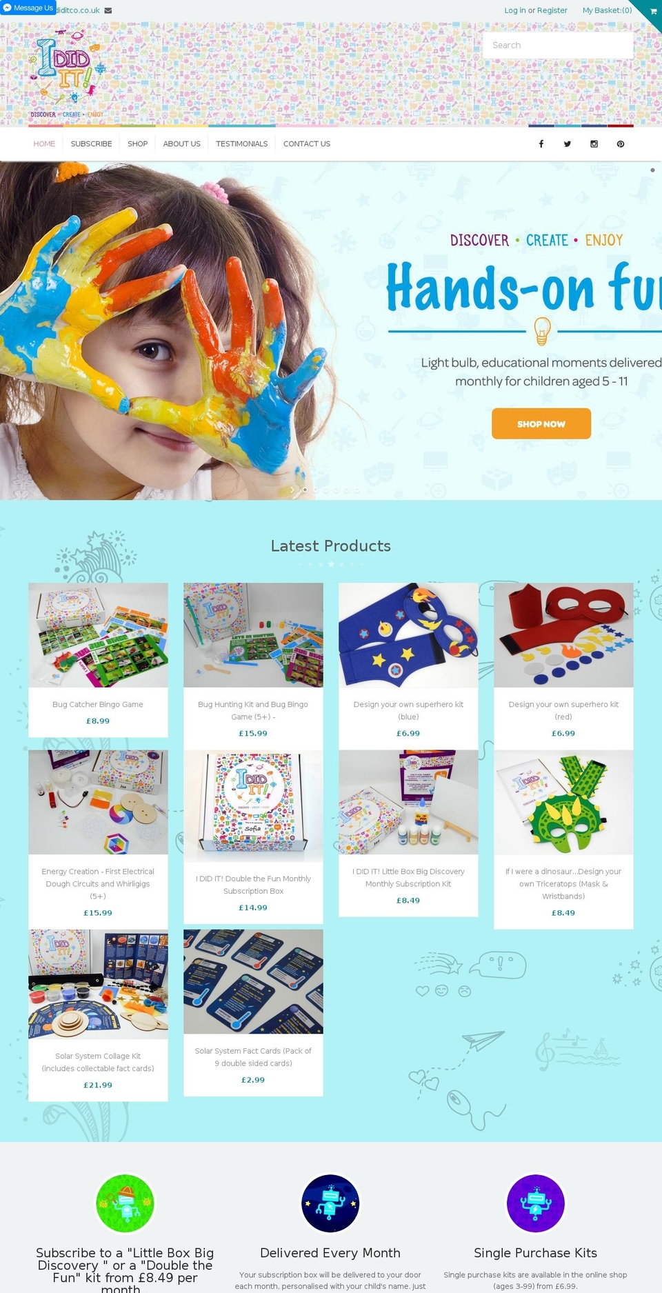 kidslife Shopify theme site example ididitco.com