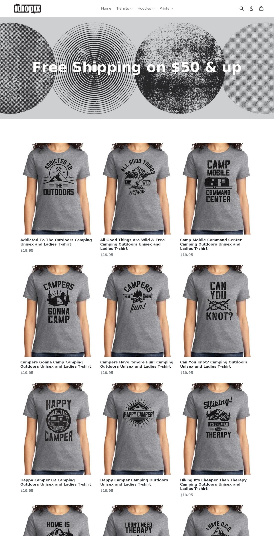 idiopix.com shopify website screenshot