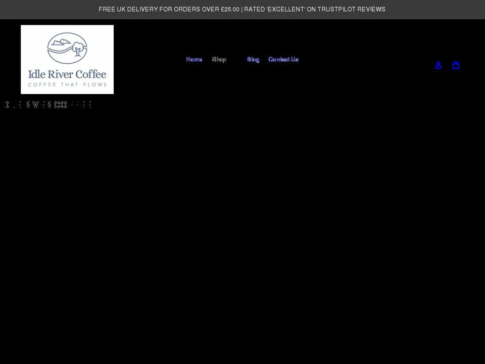 idlerivercoffee.com shopify website screenshot