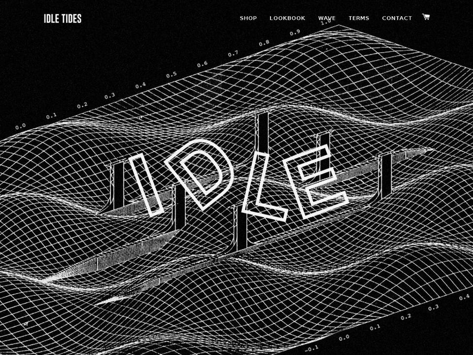 idletides.com — Shopify storefront screenshot