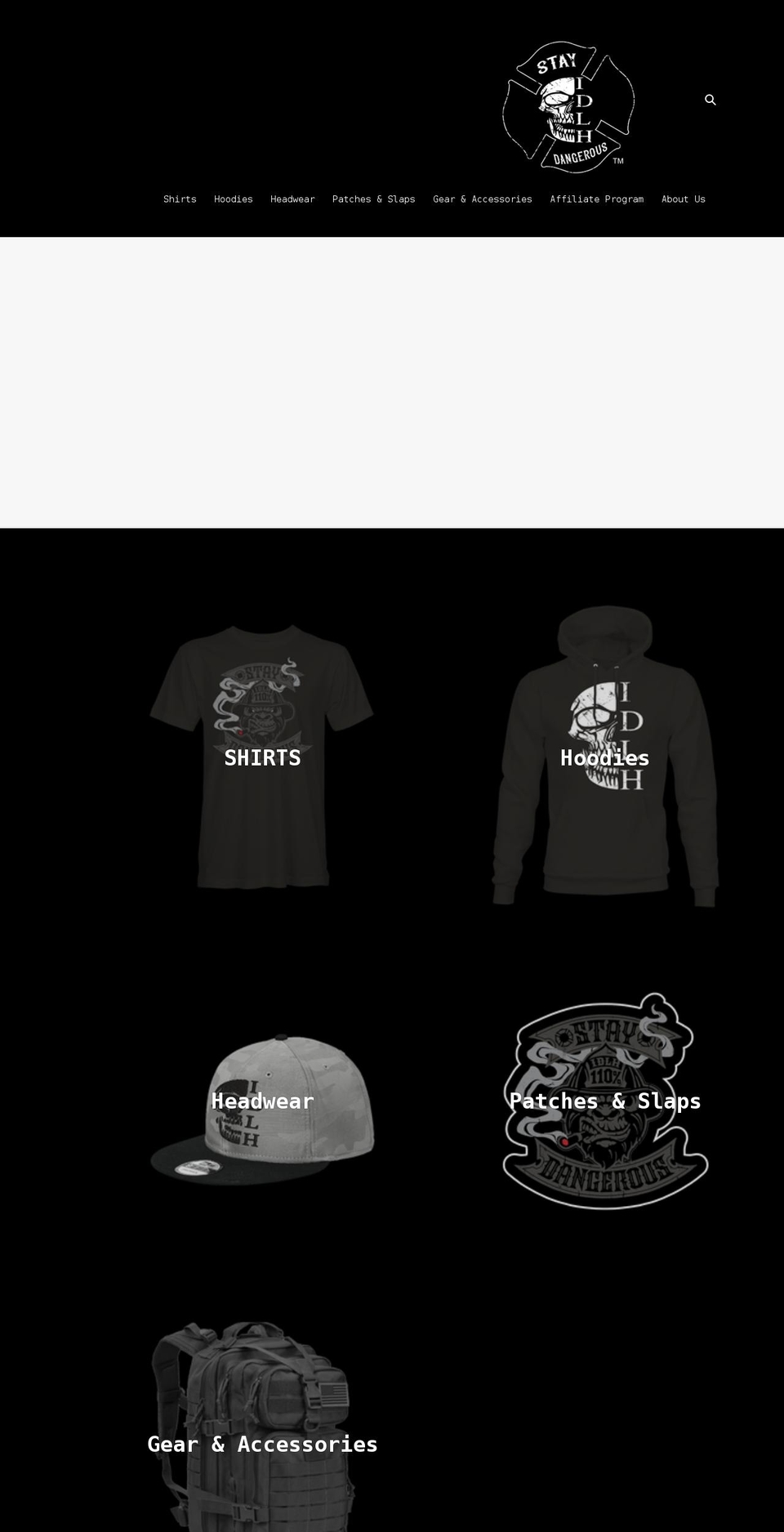 idlhapparel.com shopify website screenshot