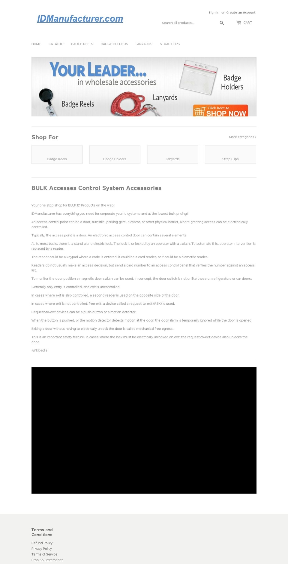 idmanufacturer.com shopify website screenshot