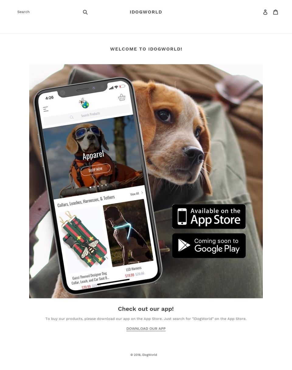 idogworld.com — Shopify storefront screenshot