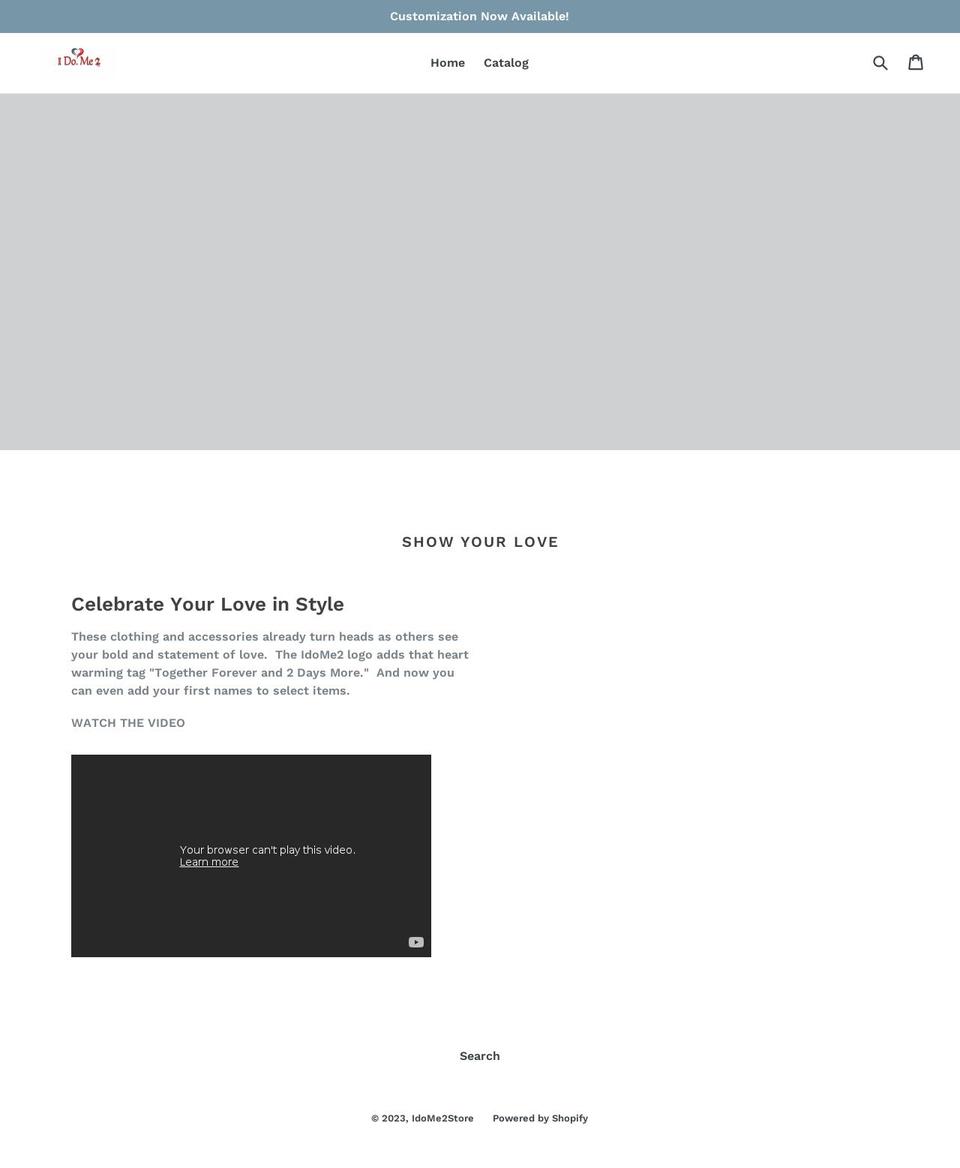 idome2store.com shopify website screenshot