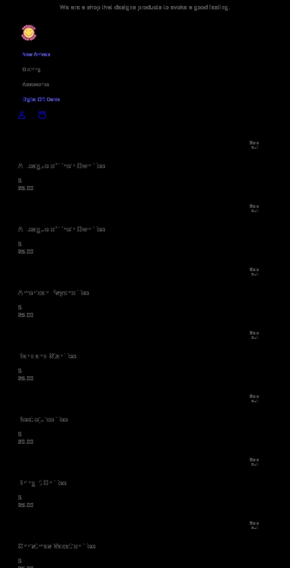 idontknowher.com shopify website screenshot